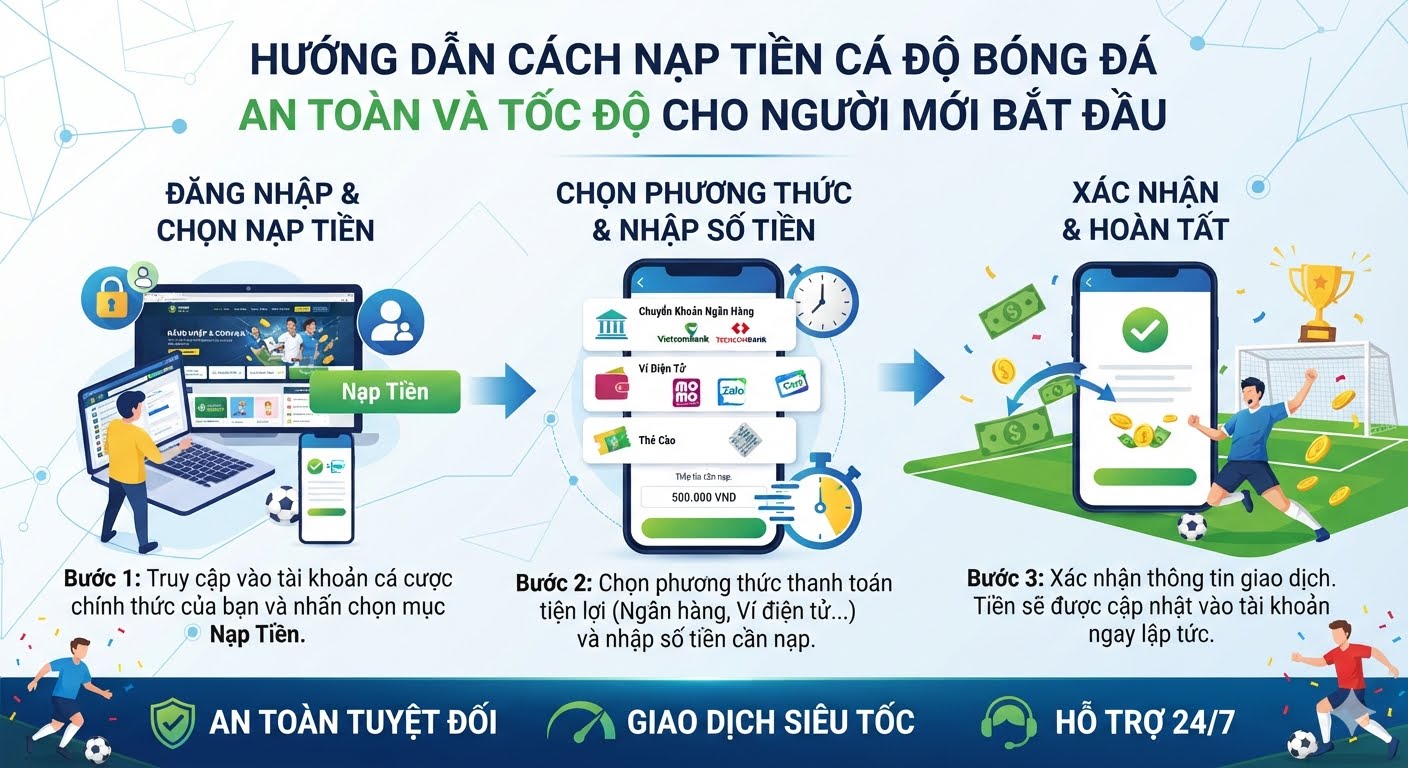cách nạp tiền cá độ bóng đá