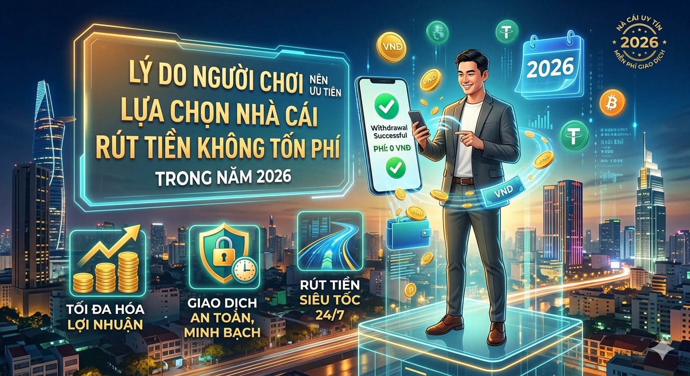 Nhà cái rút tiền không tốn phí